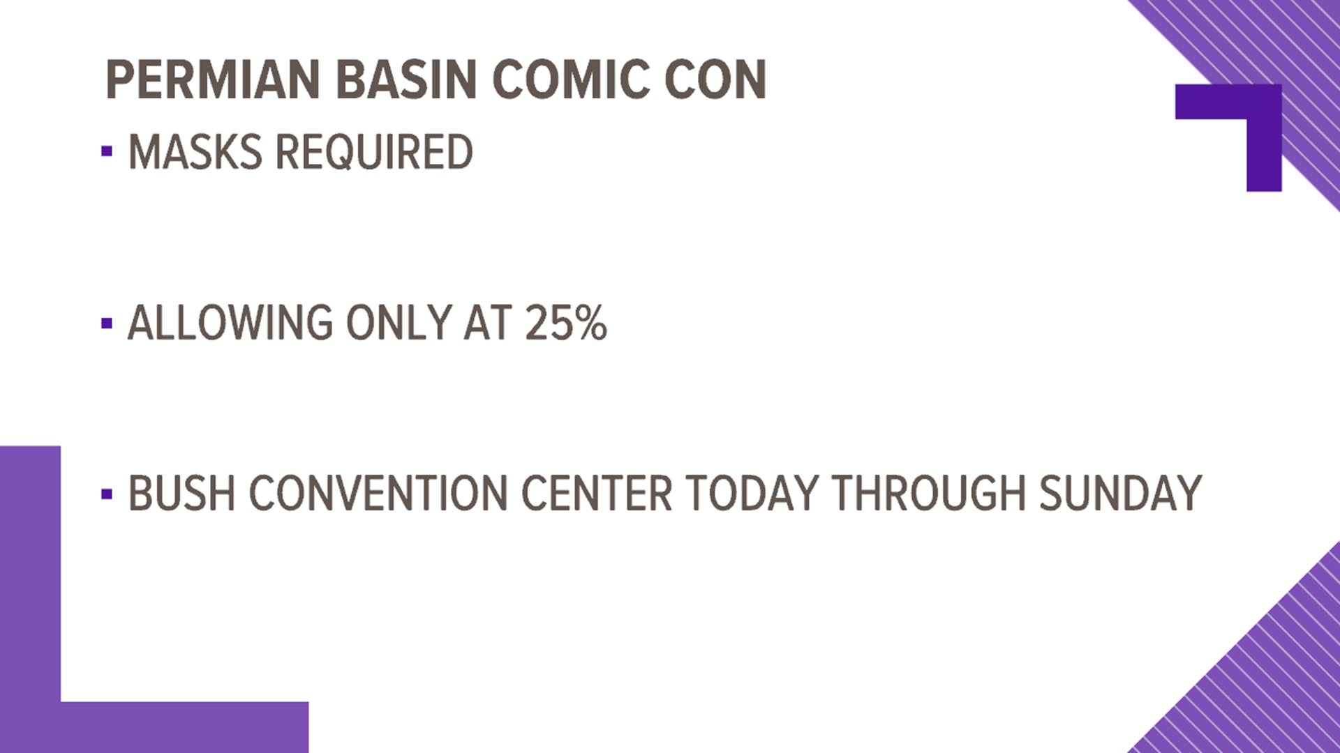 Comic Con was postponed due to the COVID-19 pandemic and is happening through Sunday, September 13.