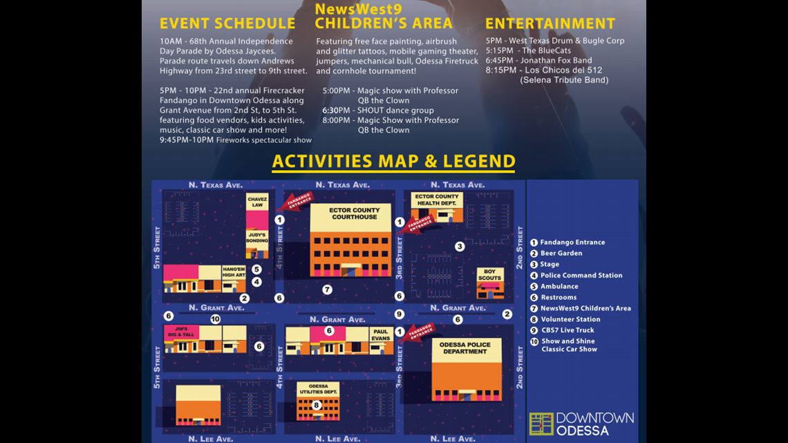 Celebrate the Fourth of July today at Firecracker Fandango in Odessa