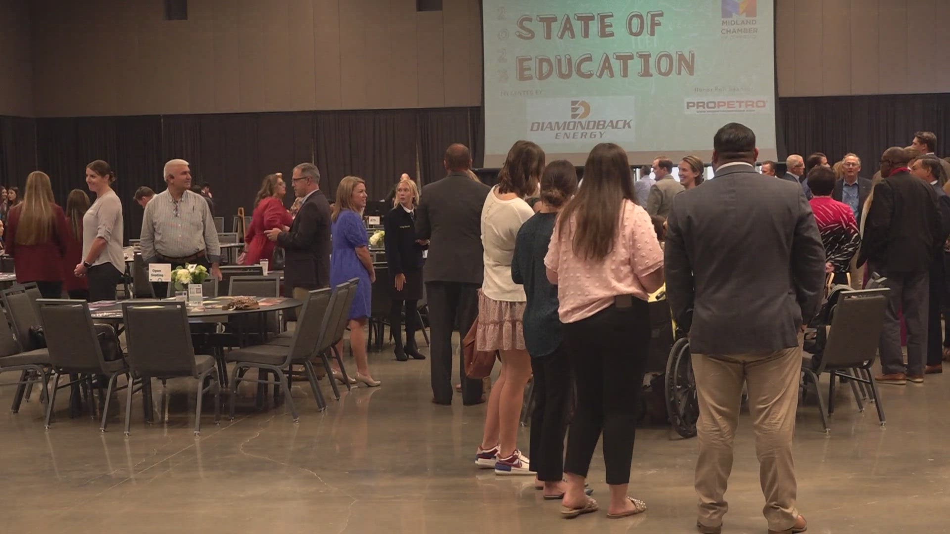 The Midland Chamber of Commerce and Midland ISD came together for the annual State of Education. MISD Superintendent Stephanie Howard spoke at the event.