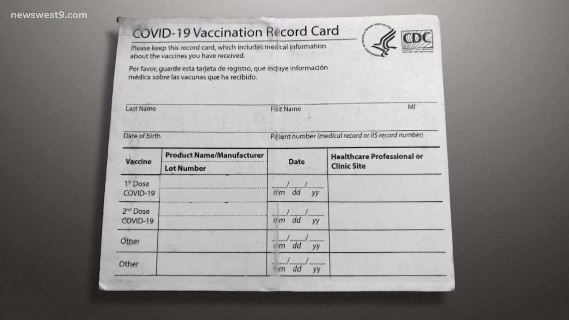 The FBI says that more and more West Texans continue to look for ways to purchase and forge vaccine cards.