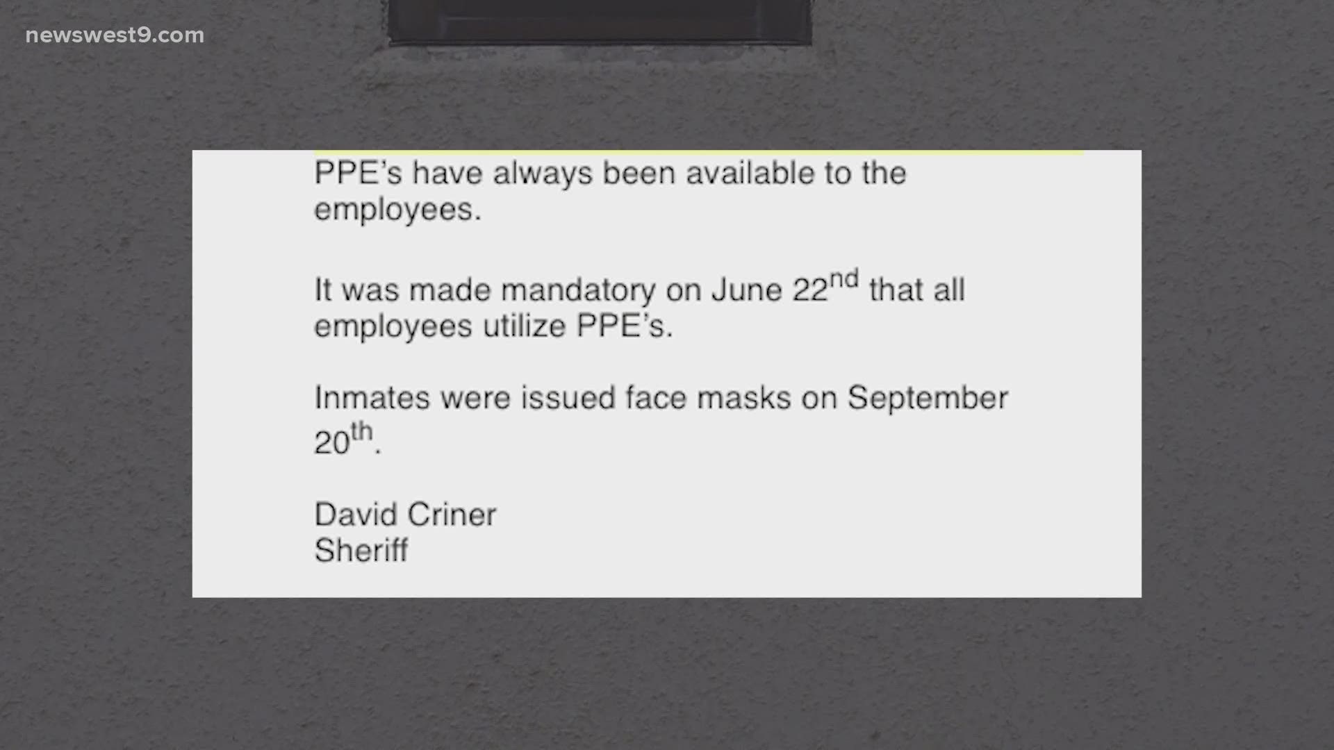 At least 80 COVID-19 cases of Midland County's recent spike have been attributed to the Midland County Jail