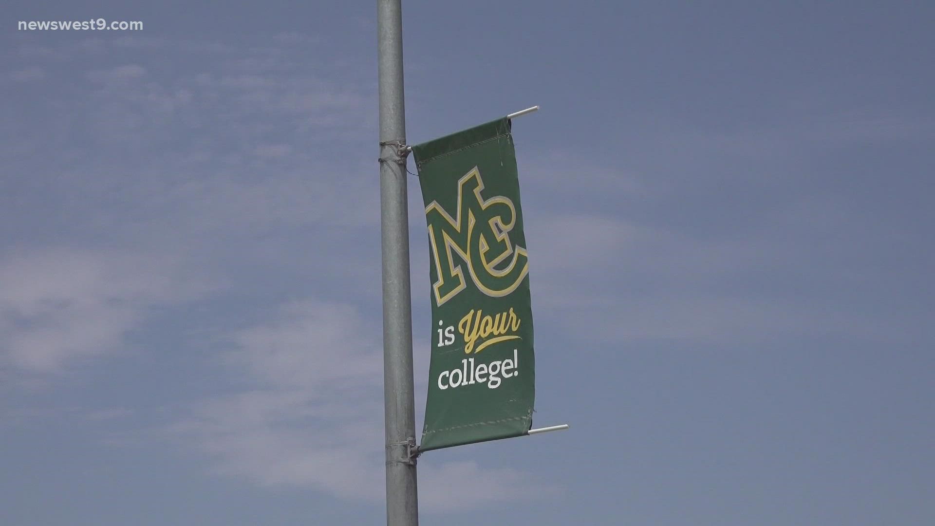 Midland College says the gas leak has been repaired and it is now safe to reenter buildings.