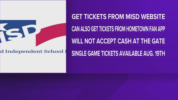 Midland ISD football tickets go fully digital