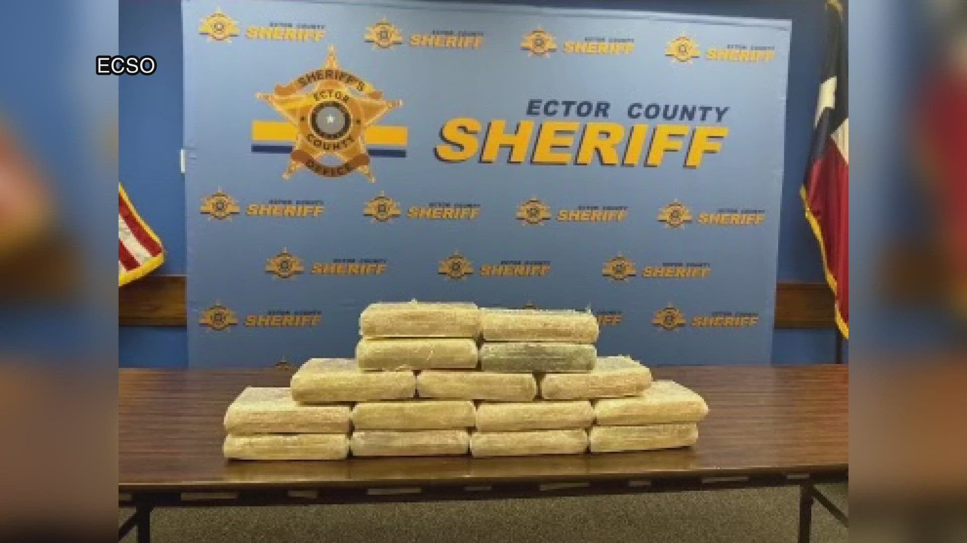 On Tuesday, Feb. 13, Ector County deputies conducted a traffic stop at West I-20 and S. Moss Ave and found over 10 kilograms of cocaine in the driver's car.