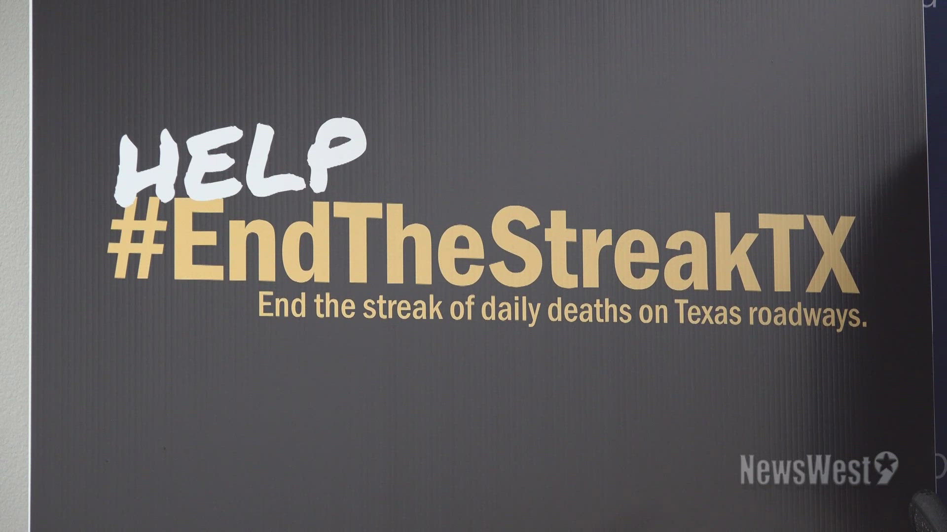 TxDOT and DPS have partnered to launch the "End the Streak" campaign to raise awareness. As of Nov. 7, nearly 3,311 people have died on Texas roadways this year.