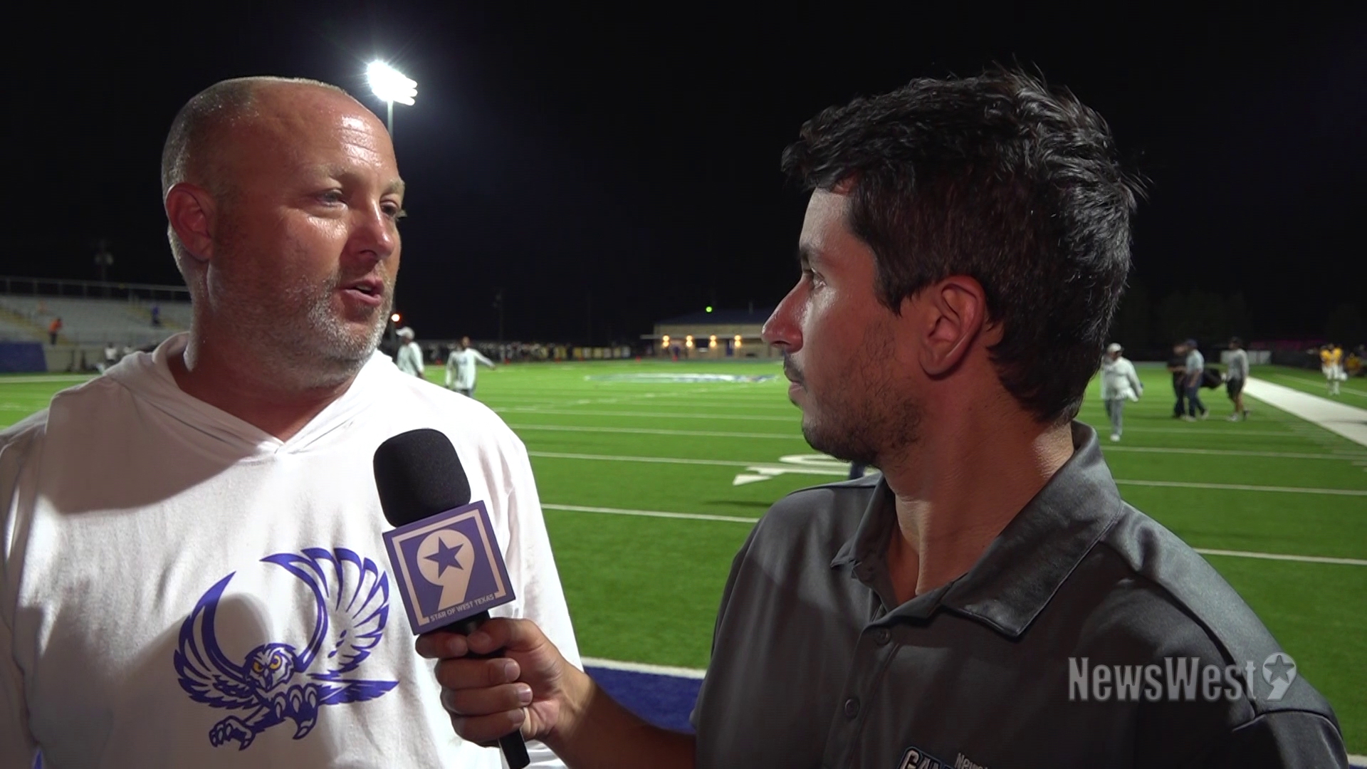 Coach Brown talked about the dominant 50-14 win with NewsWest 9's Jason Freund.