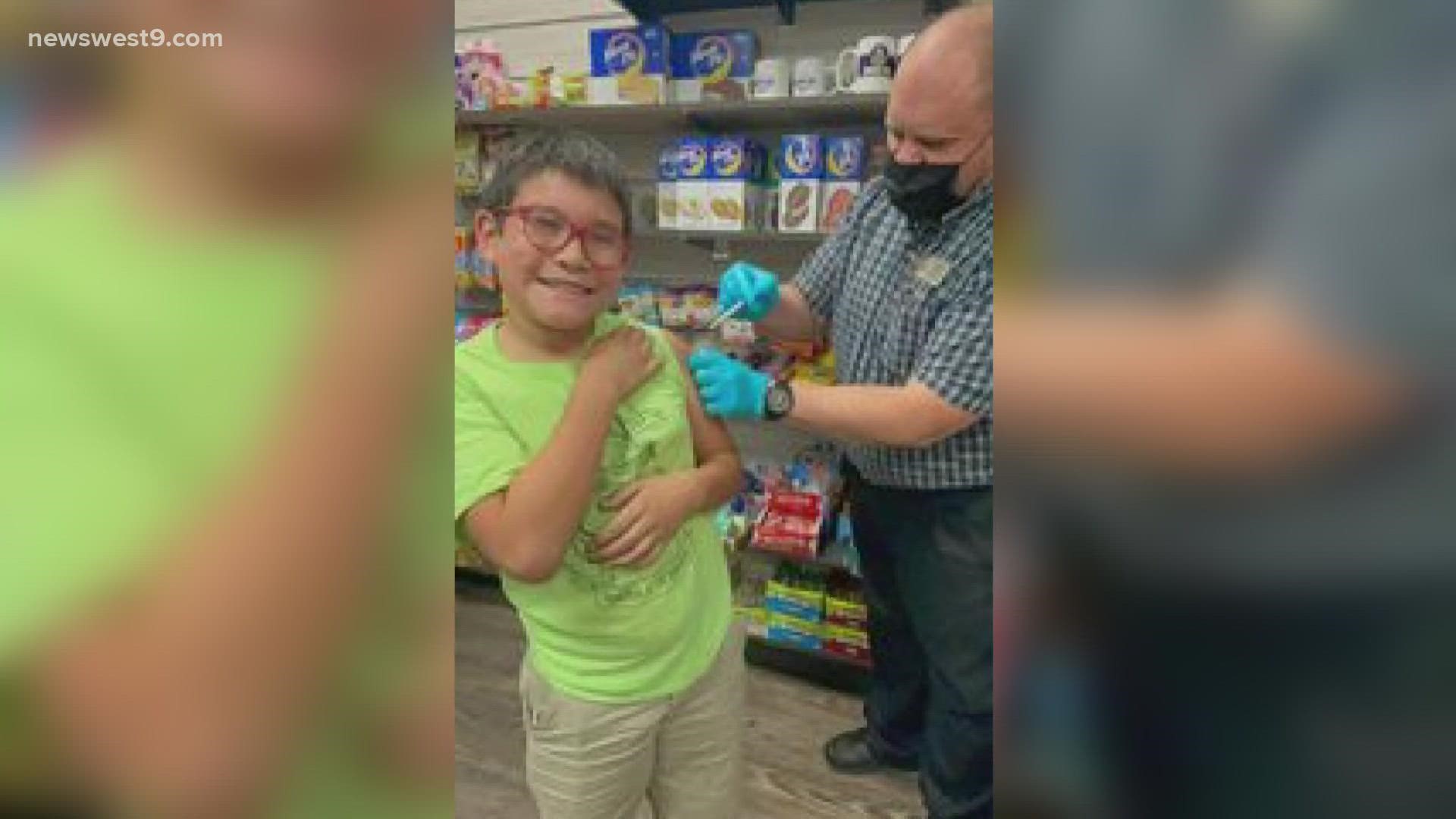 Brian Meyer, pharmacist and owner of Sunflower Pharmacy in Odessa, received the vaccines for kids last Friday and already has vaccinated more than 50 kids.