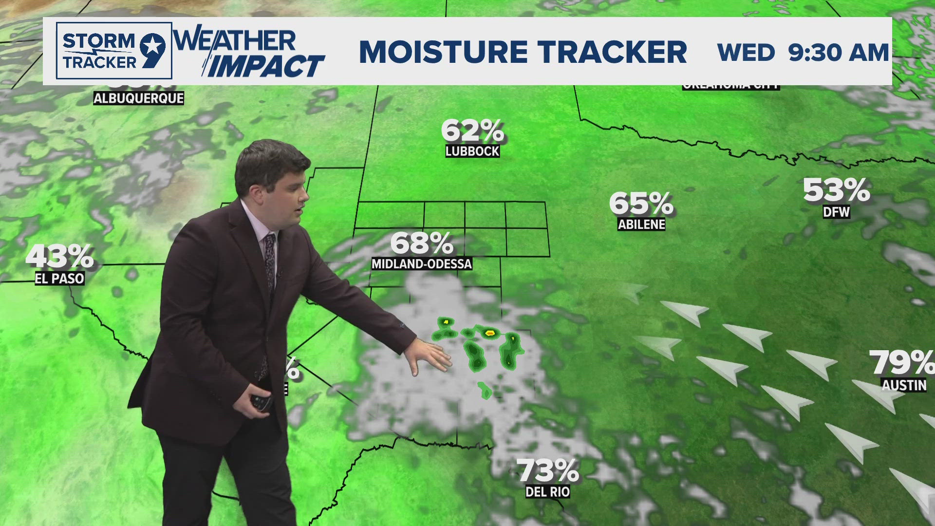 Cooler temperatures present but rain chances ahead