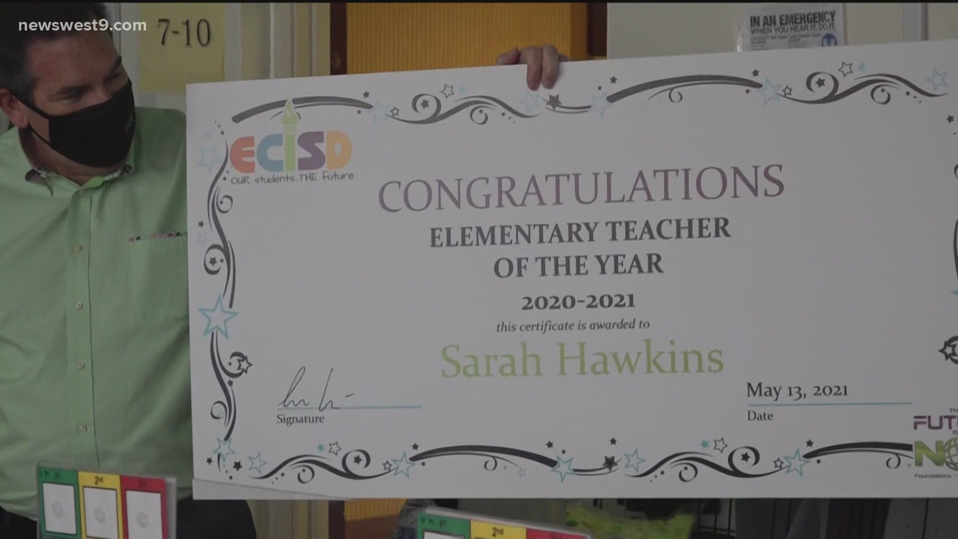 Two teachers were also surprised with Teacher of the Year awards.