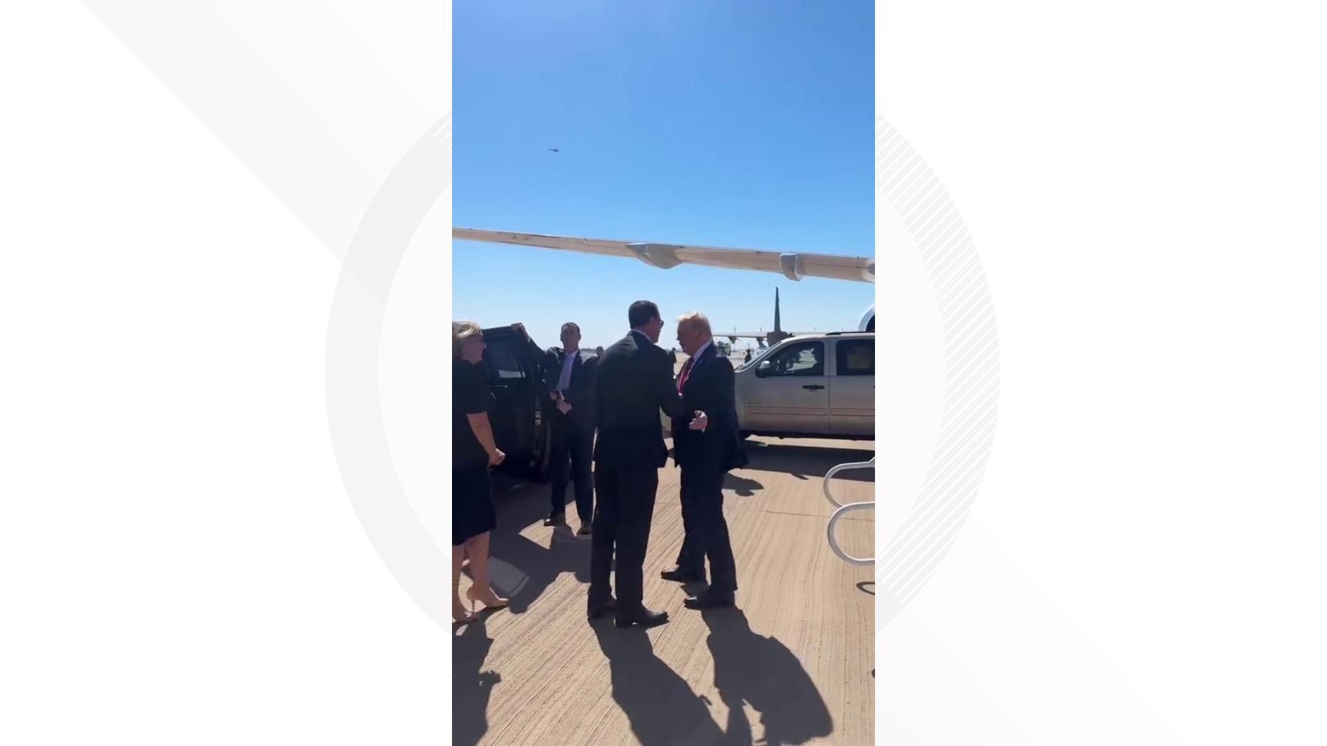 Former President Trump was in Midland for a luncheon fundraiser