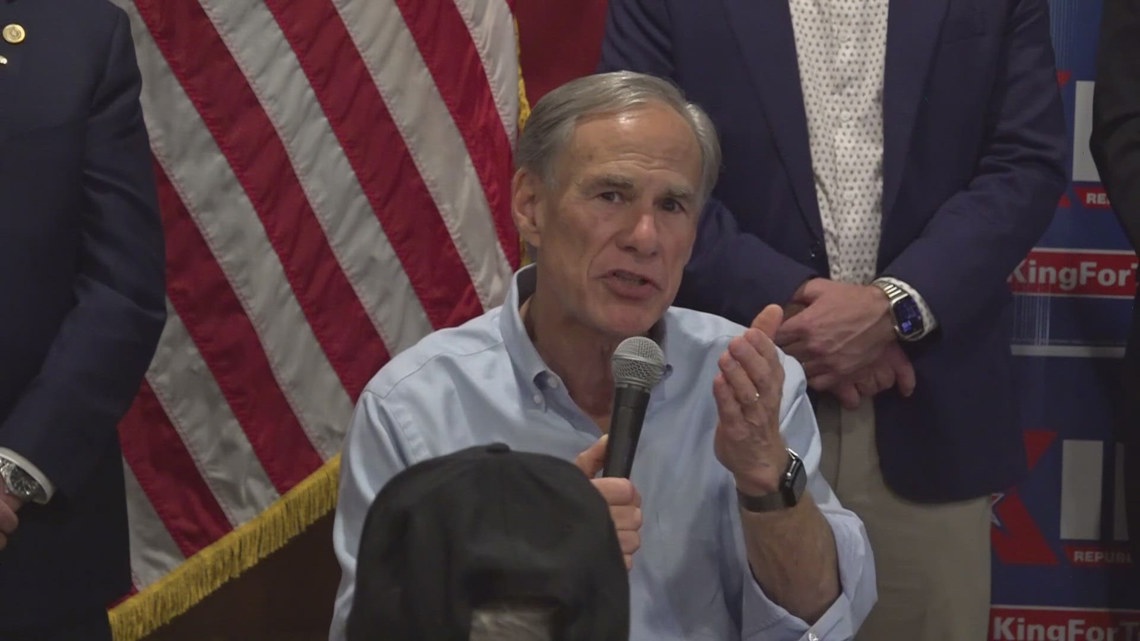 Gov. Greg Abbott visits Andrews seeking re-election support The governor, along with other state leaders, spoke to residents about Texas' biggest issues ahead of the March 3rd primary.