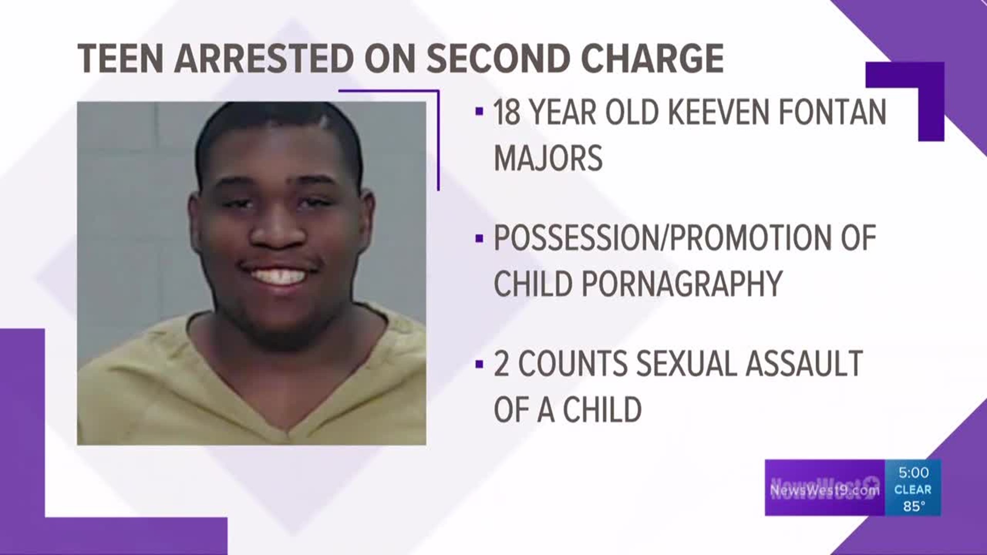 1920px x 1080px - 18-year-old arrested for sexual assault of a child turns himself in on child  pornography charge | newswest9.com
