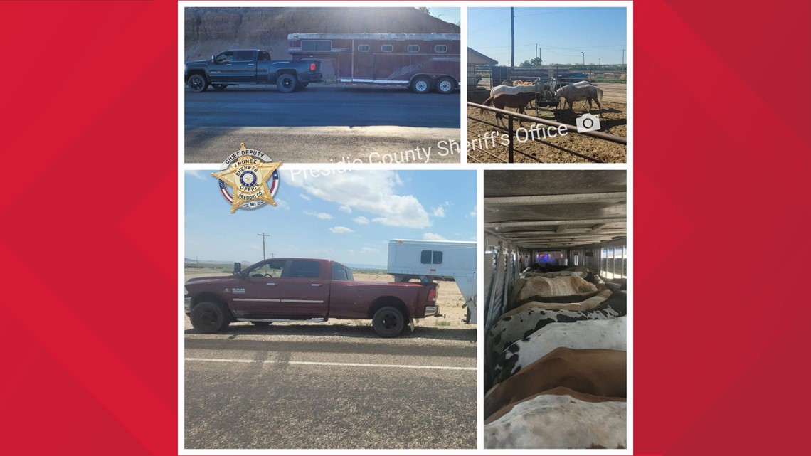 Two drivers arrested for illegal smuggling of livestock in Presidio County