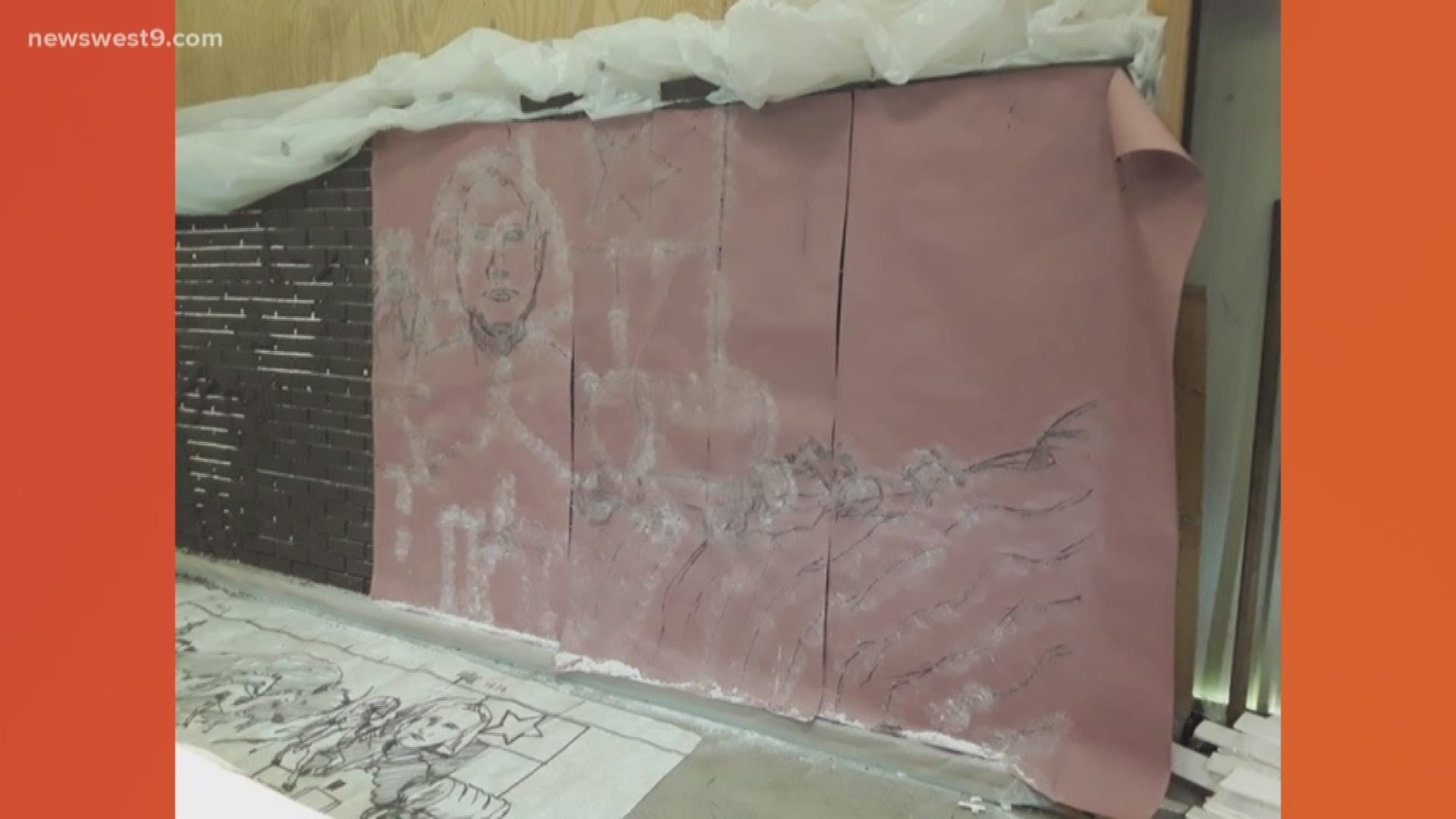 The artist created the wall back in 1985. Now 30 years later she's coming back to spruce up the project for its new home.