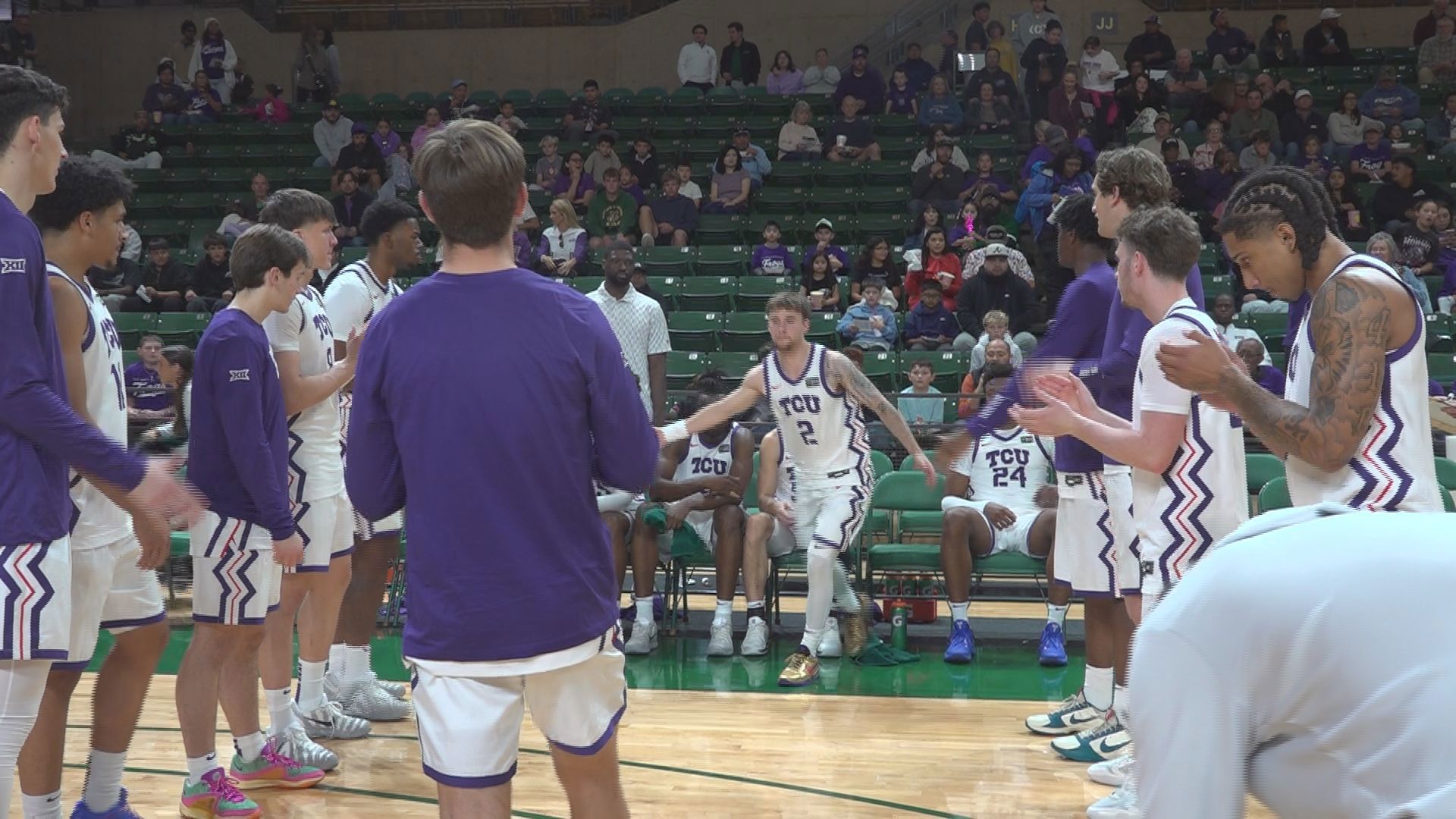 TCU, Wyoming men's basketball battle in Midland exhibition game