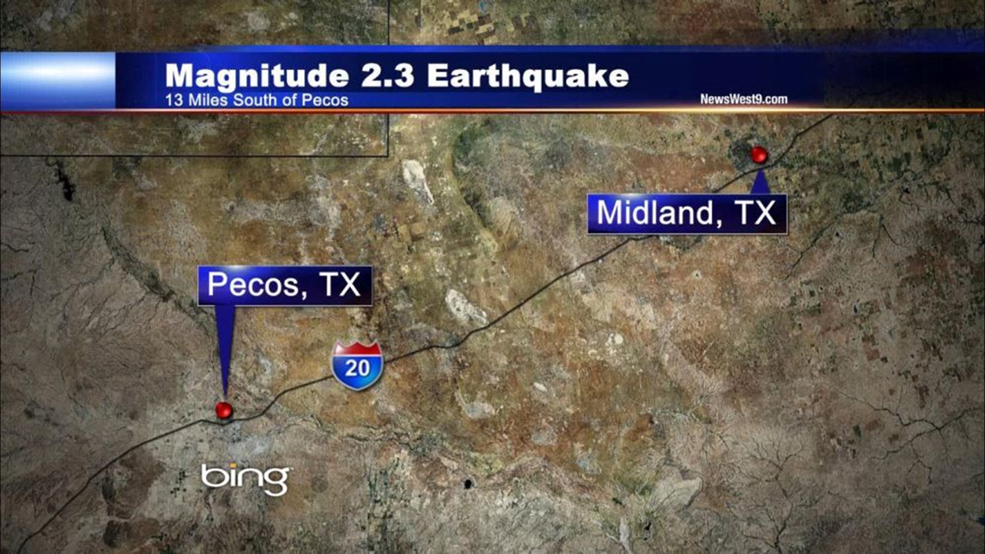 2.3 Magnitude Quake Reported Near Pecos