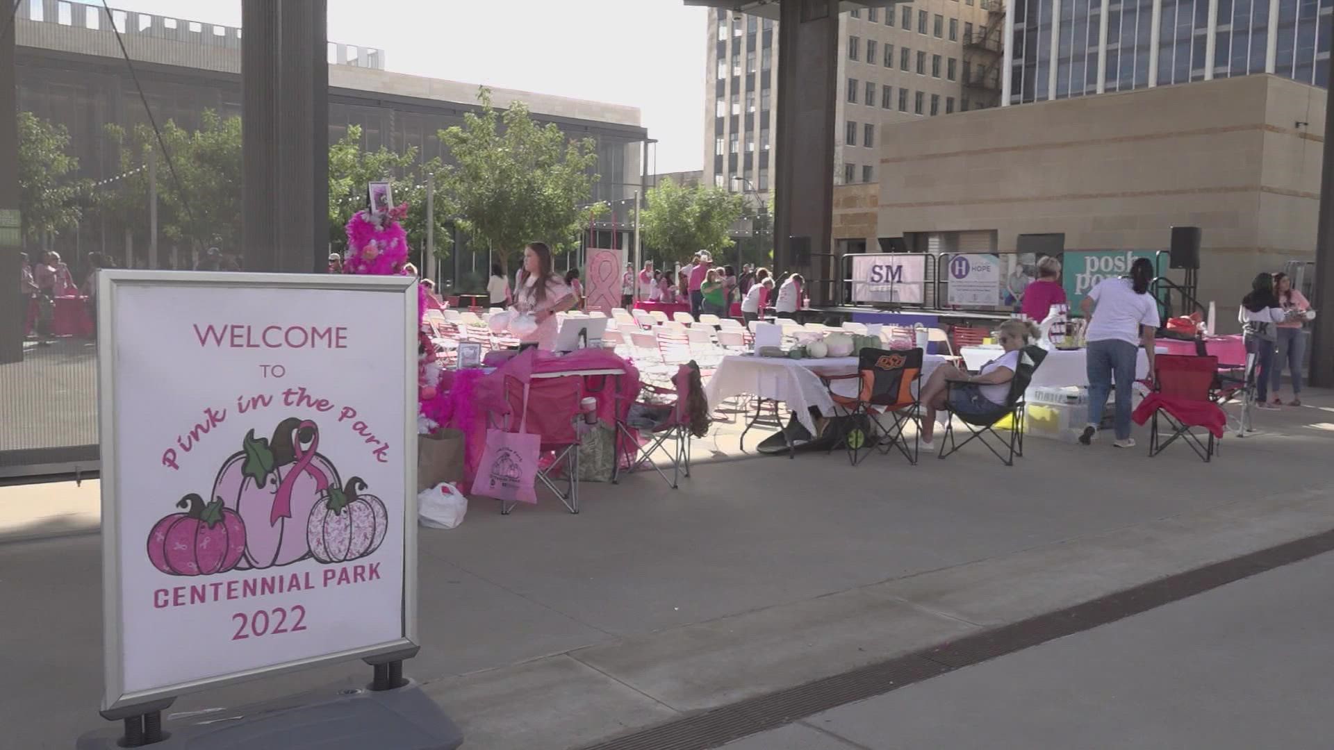 The event took place at Centennial Park in Downtown Midland and spread awareness for breast cancer and their survivors.