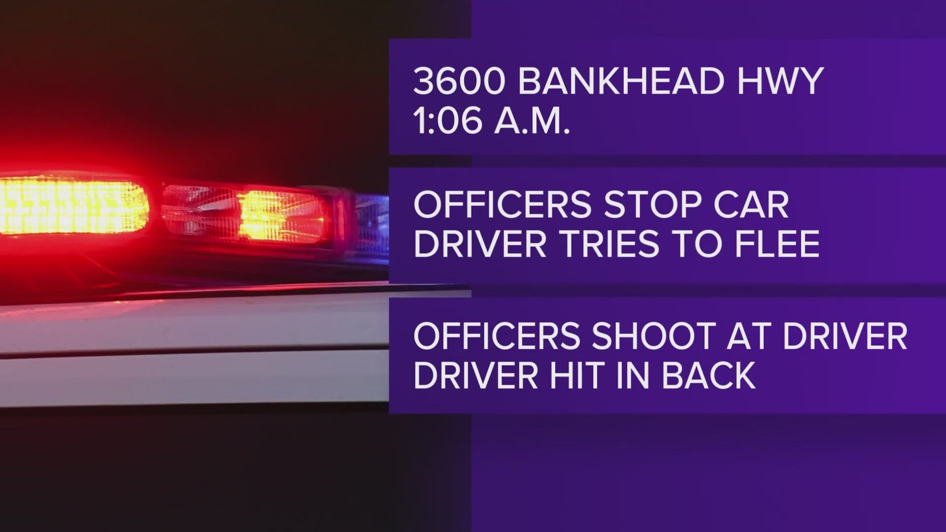 At 1:06 a.m. on Wednesday, MPD officers conducted a traffic stop in southwest Midland, resulting in an officer-involved shooting.