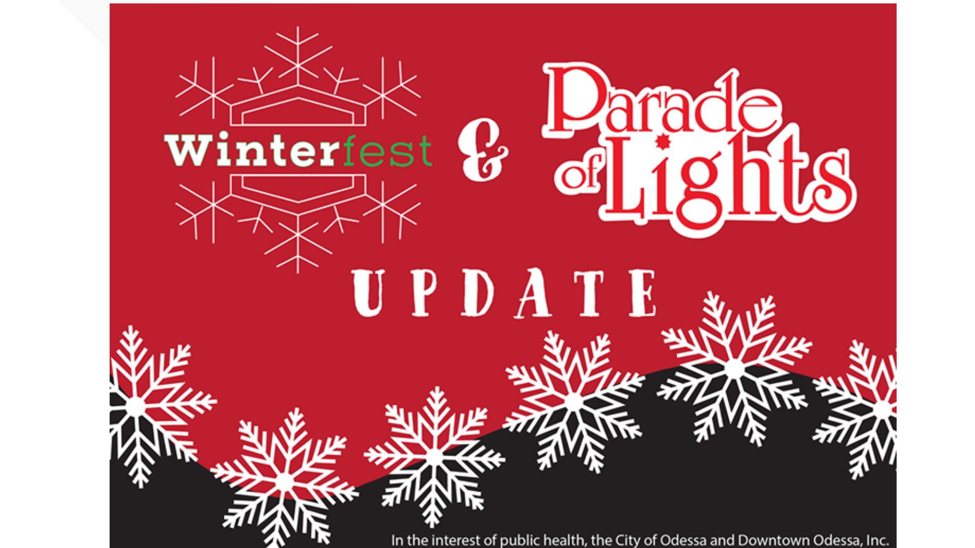 Odessa Parade of Lights, WinterFest being reconfigured for 2020