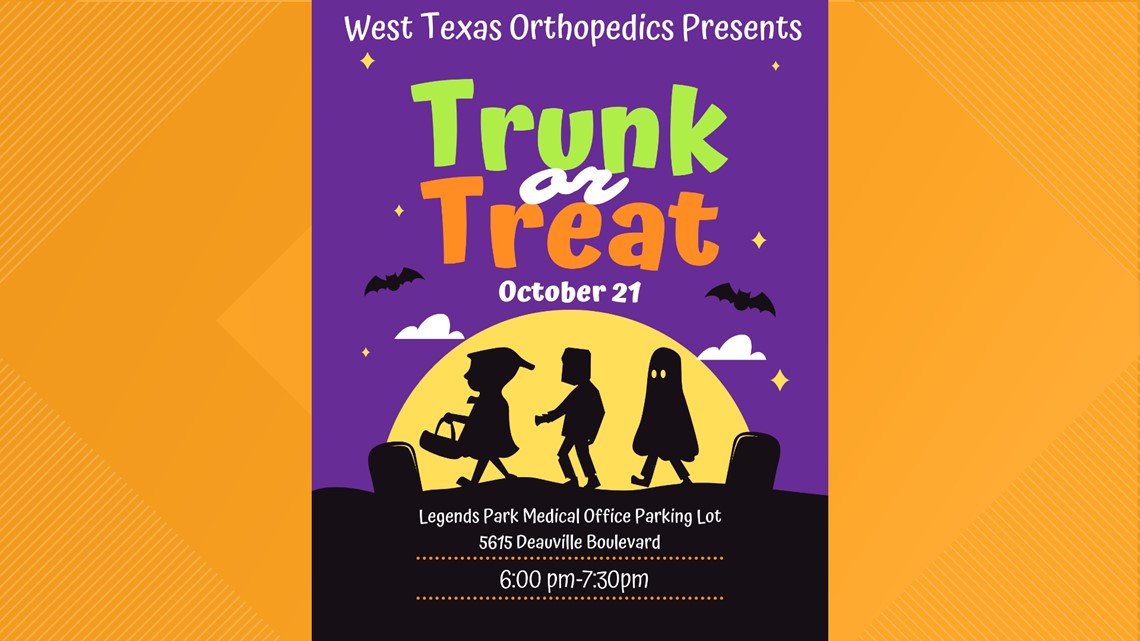 West Texas Orthopedics presents 'Trunk or Treat' on Oct. 21