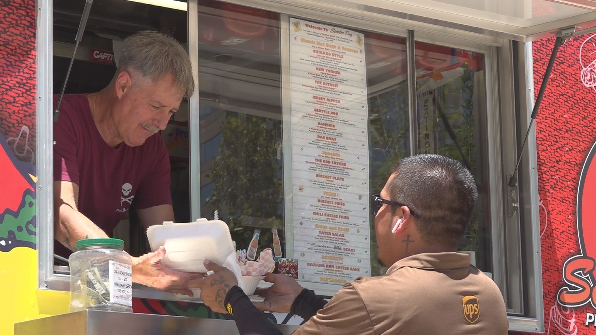 The Scooter Dog food truck was at the park so Midlanders could celebrate the day the right way.