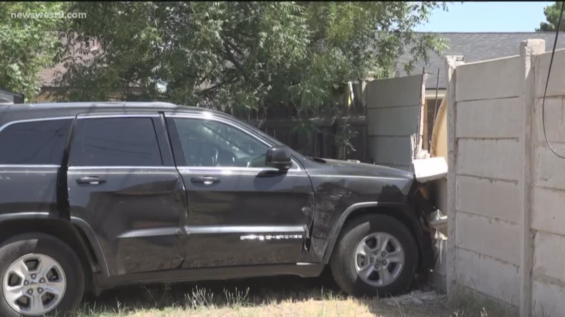 The Jeep SUV was parked in the victim's garage when two teens snuck in and stole it. It was later found a few blocks away, totaled.