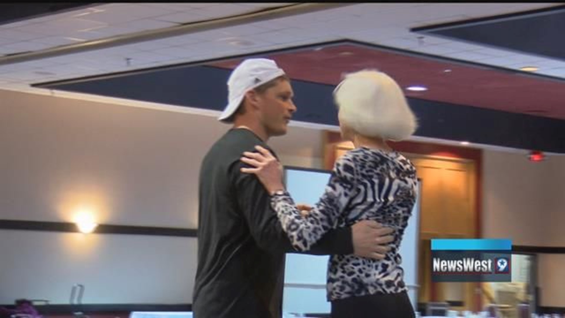 UTPB Football Coach Justin Carrigan participating in Dancing With West Texas Stars