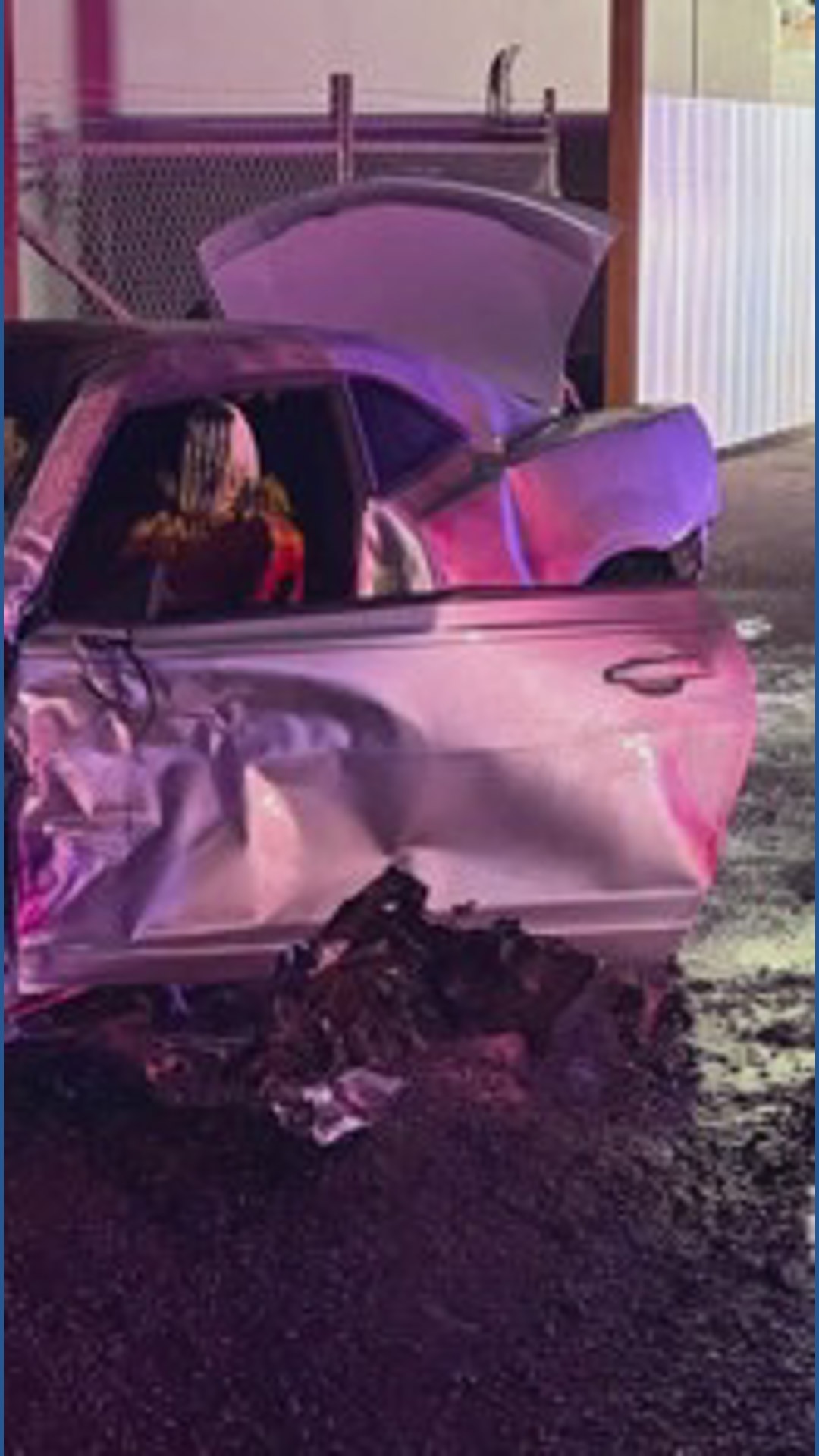 Three in hospital after early Friday morning fiery crash in Midland ...