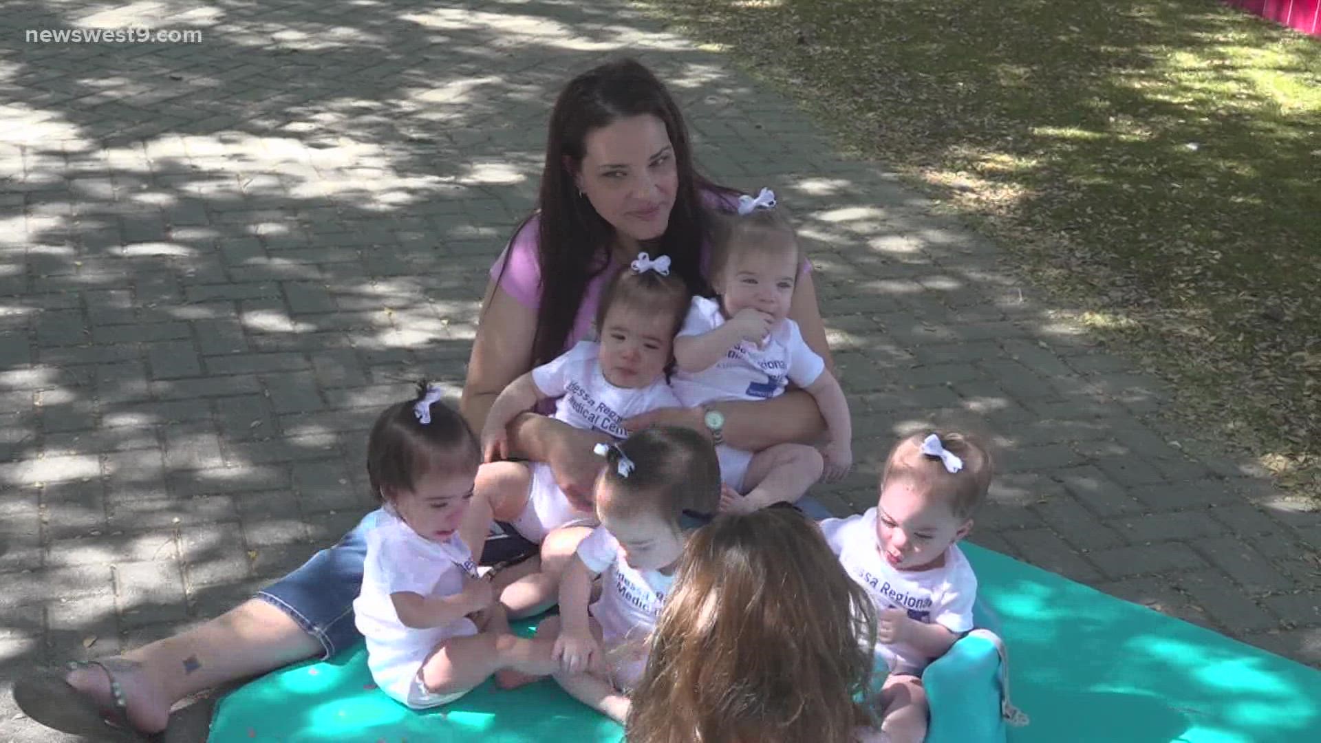 The rare quintuplets were born at Odessa Regional Medical Center in August of 2020.
