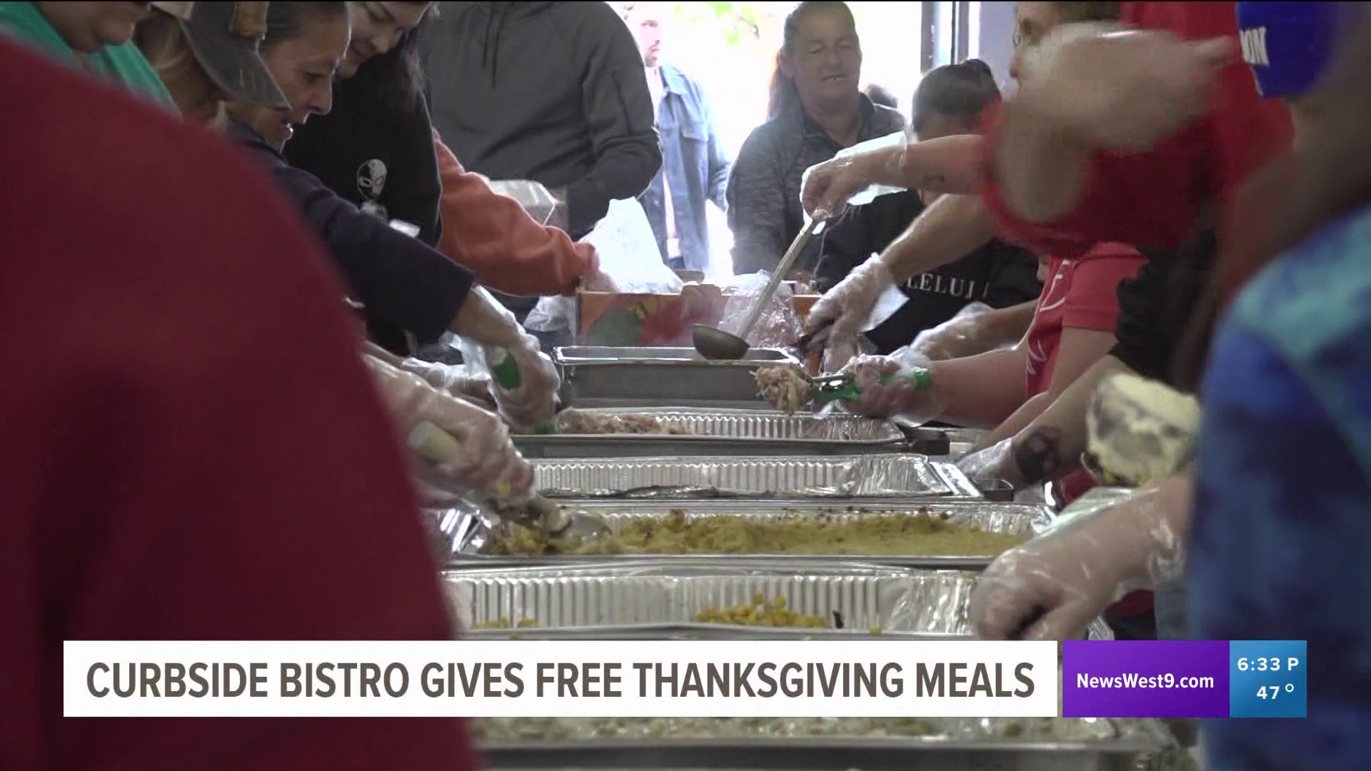 This marks the 10th annual free Thanksgiving meal event held at Curbside Bistro Odessa location.