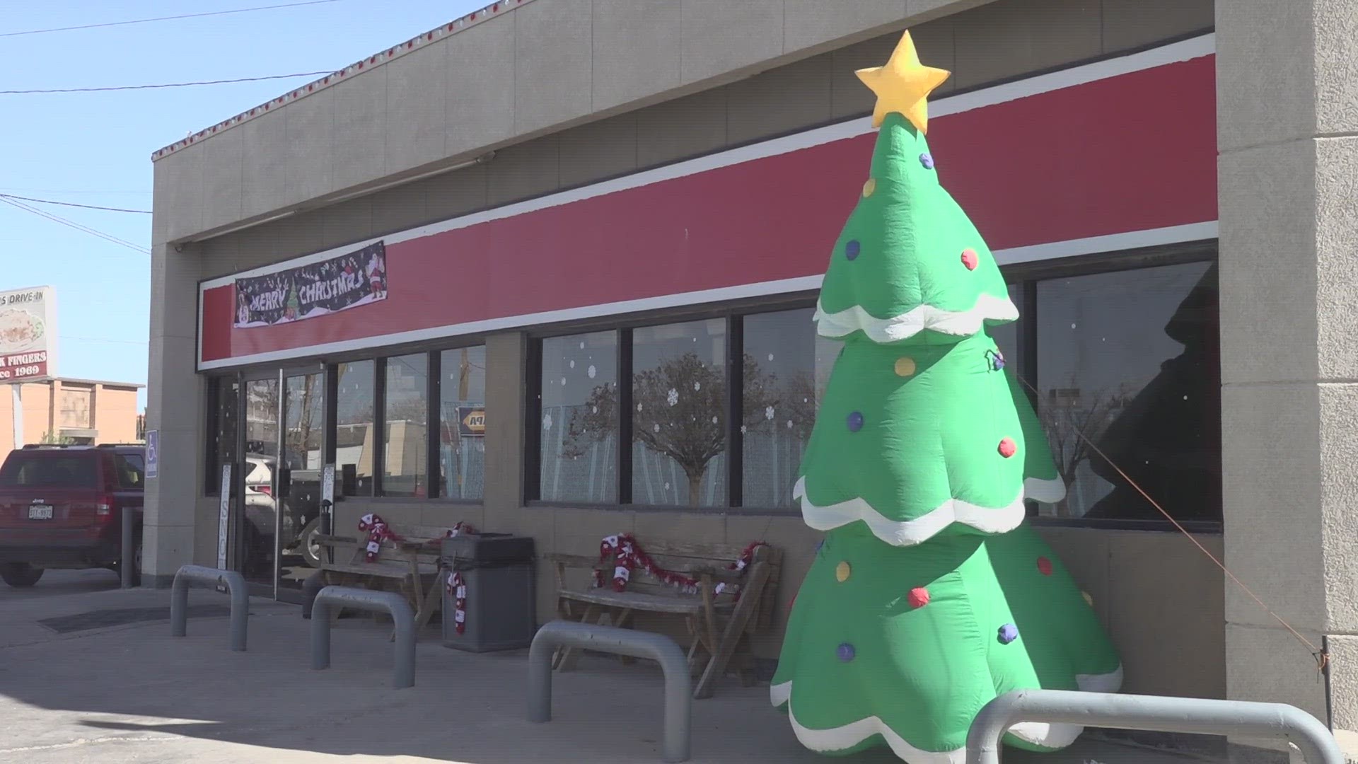 Local businesses in the City of Andrews decorated the front of their businesses for a cash prize.