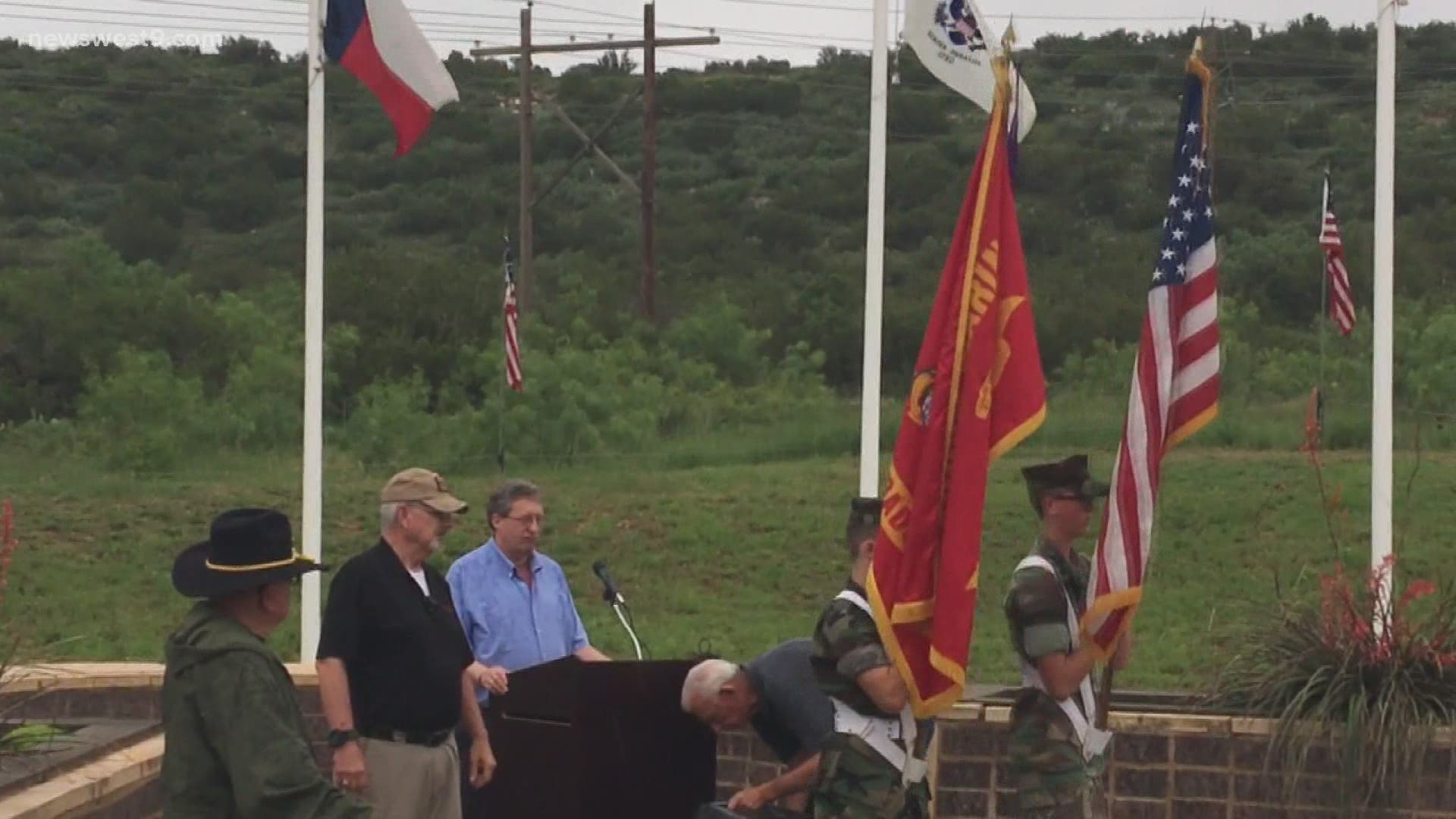 A gold star family was honored at the Vietnam Veterans Memorial in Big Spring.