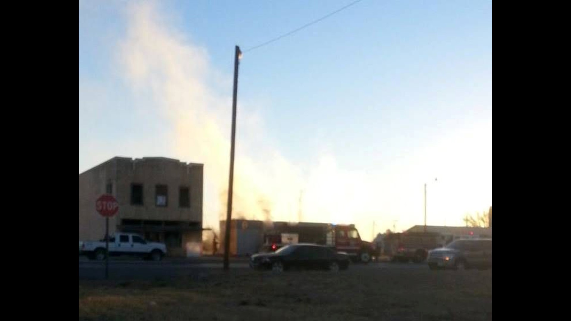 Fire Sparks Up at Barstow Post Office