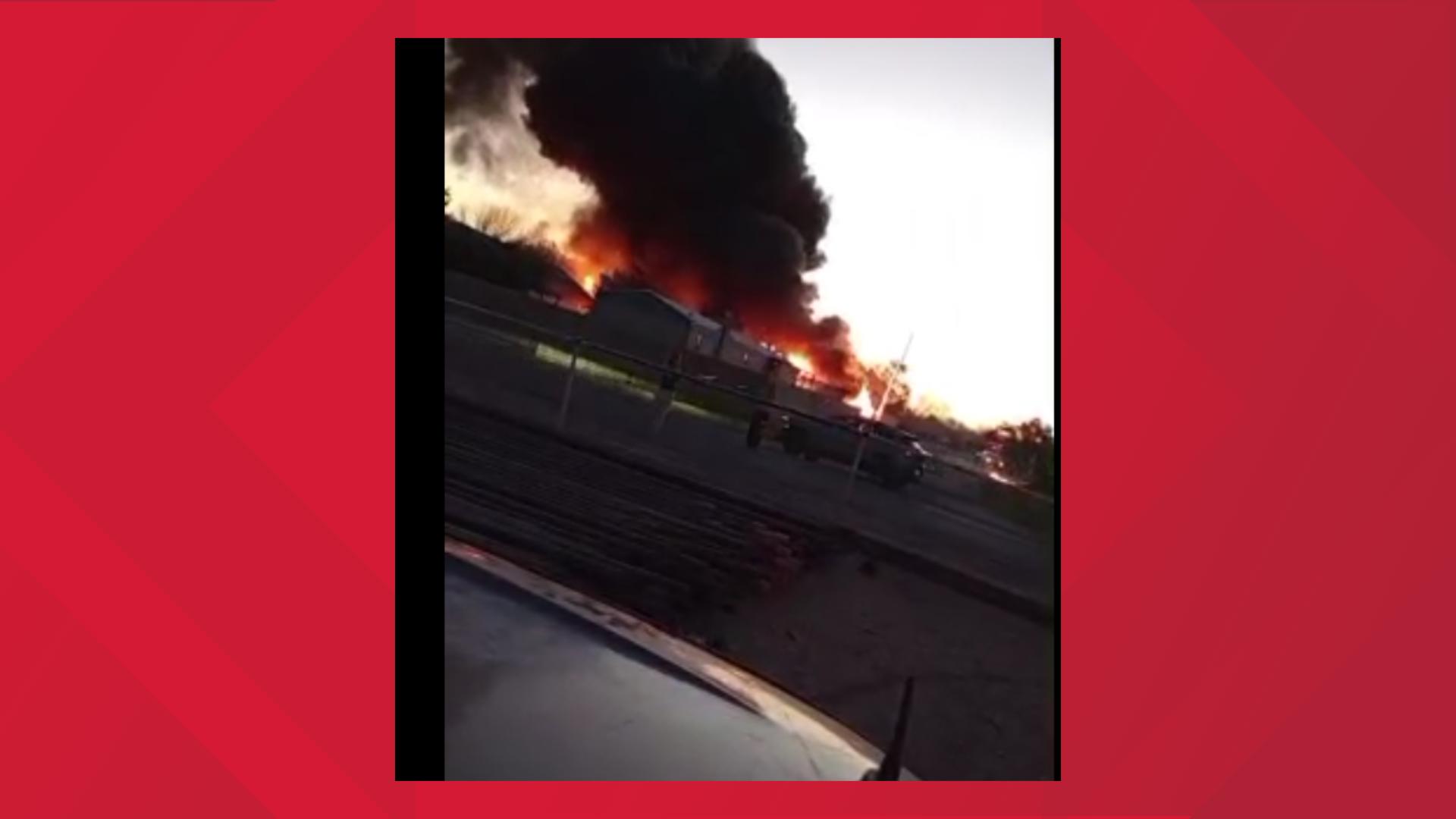 NewsWest 9 viewer Mickey Garcia submitted this video as he witnessed Tuesday morning crash.