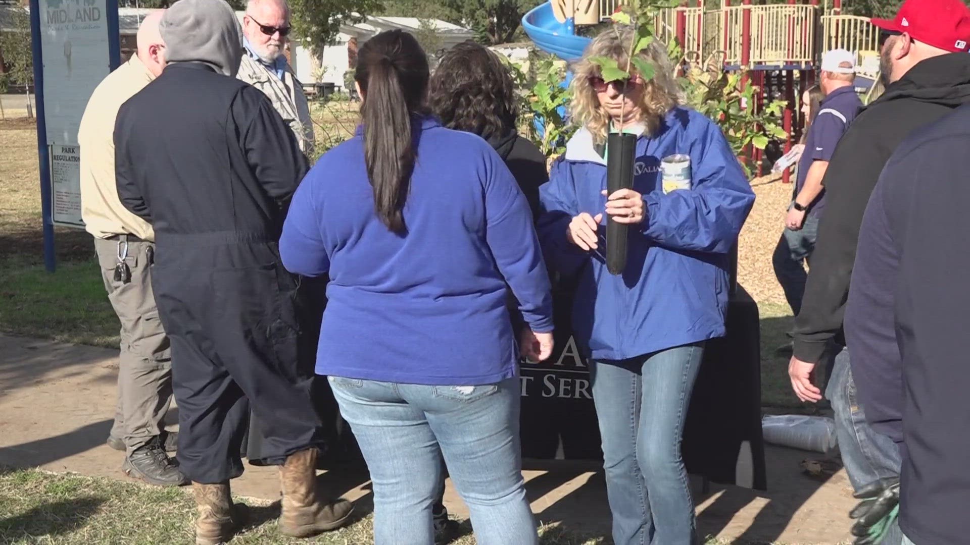 The organization planted 20 trees in the park as well as giving away a free tree.