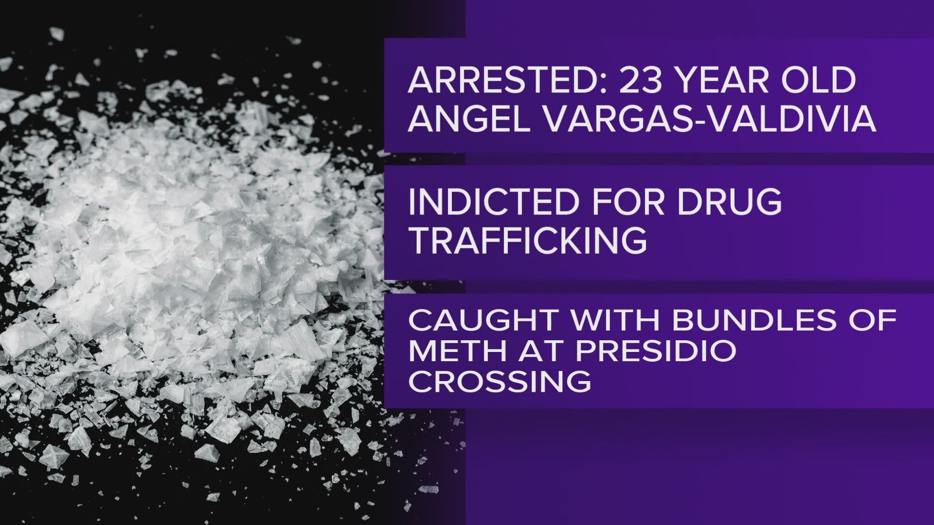 In Pecos, a federal grand jury indicted an Odessa Man Thursday with importation and possession with intent to deliver meth.