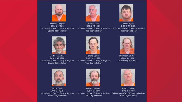 15 arrested in Midland Co. for failure to properly register as sex ...
