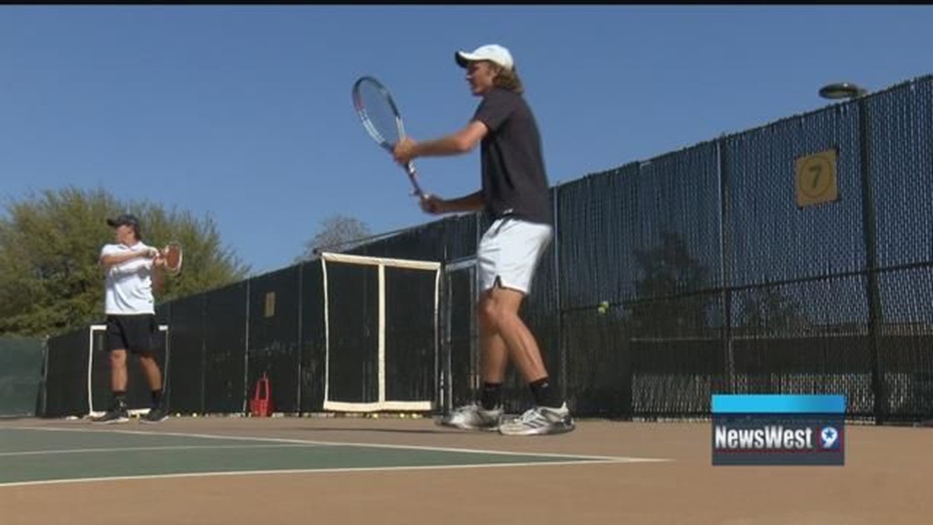 Midland Christian boys tennis doubles gets ready for state