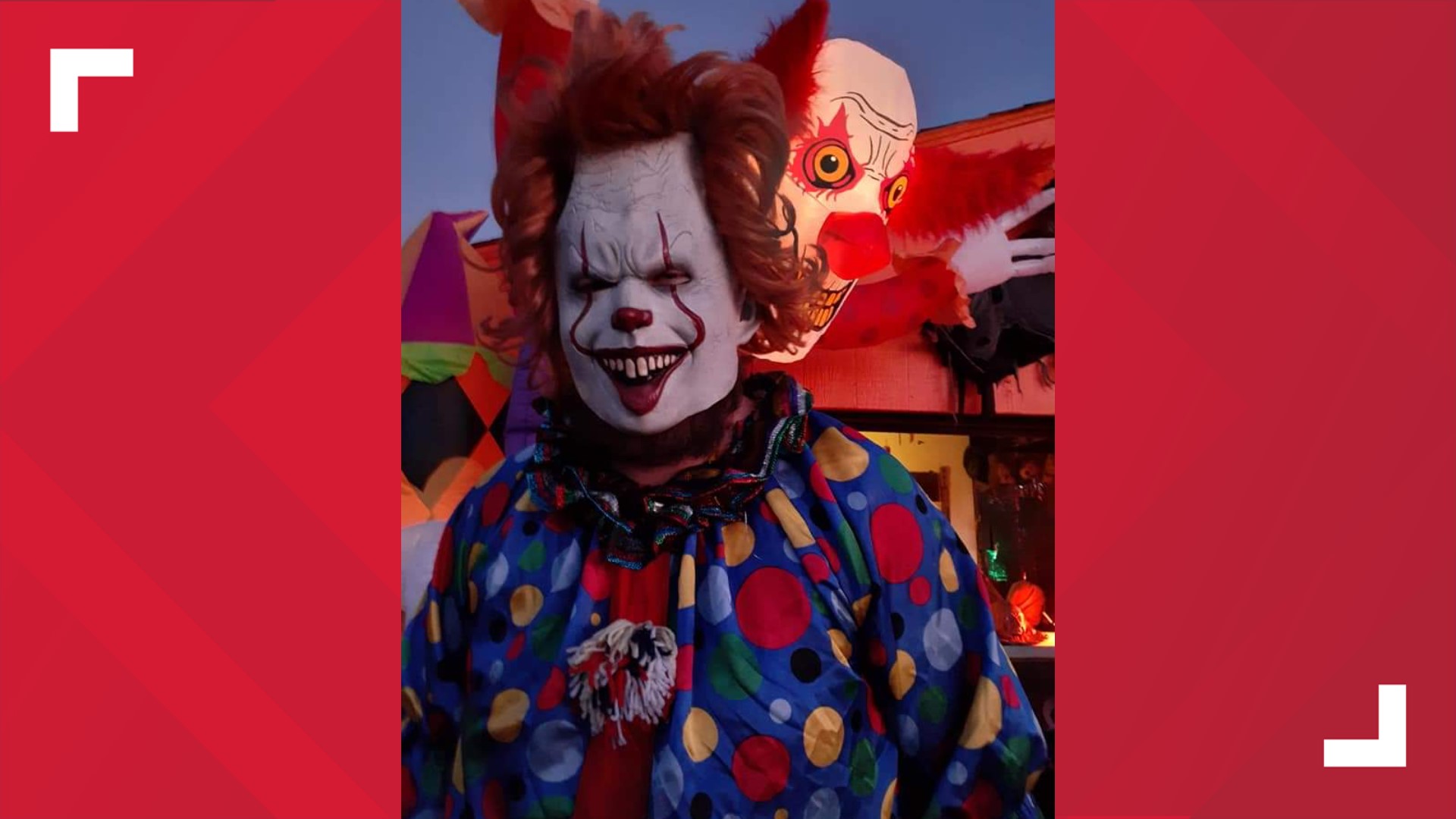 Brian and Shelly Ridgell have been scaring kids at their Midland home for 29 years, and the main attraction is their 7 foot tall son who dresses like a clown.