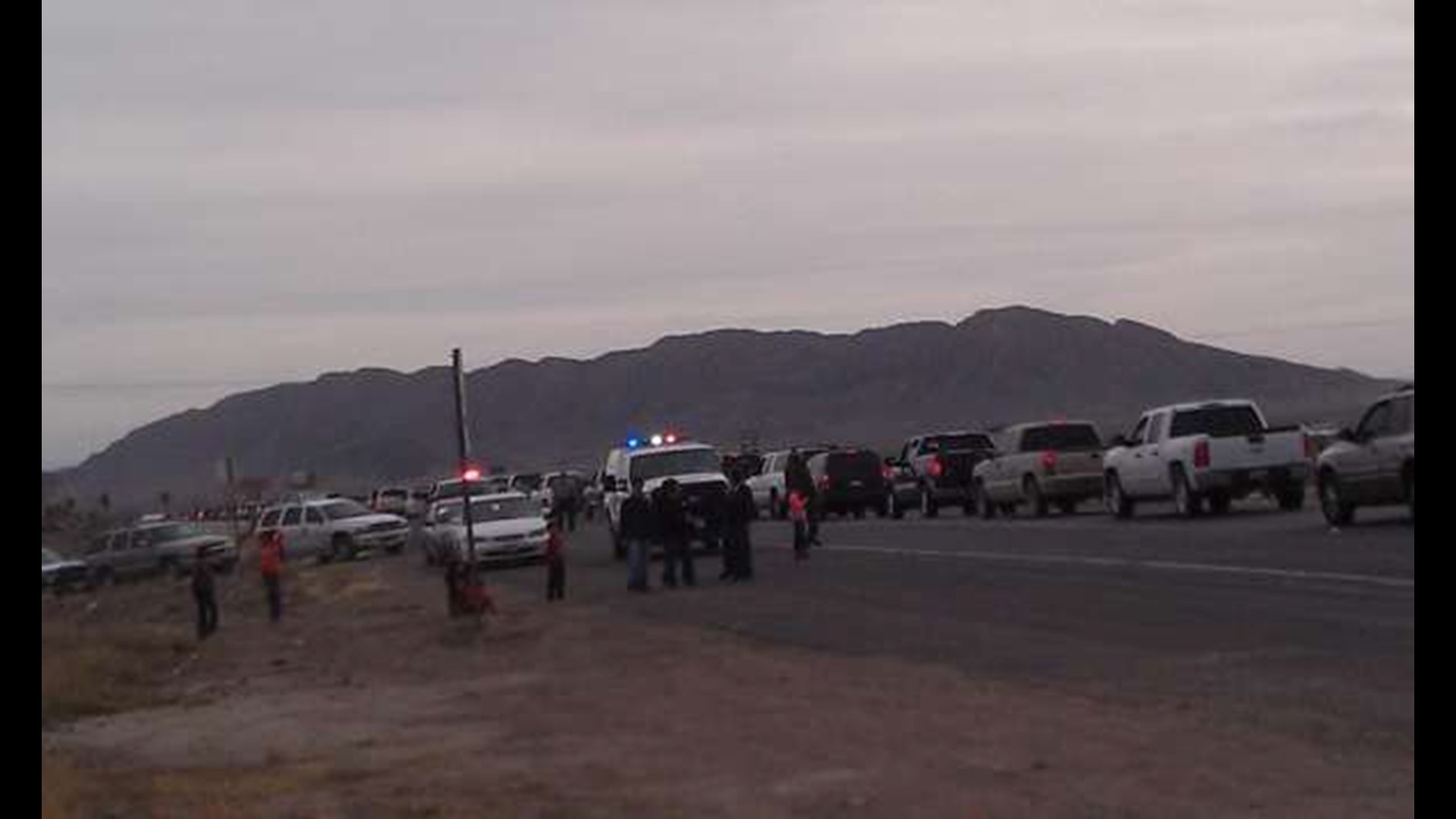 Presidio Border Crossing Backed Up