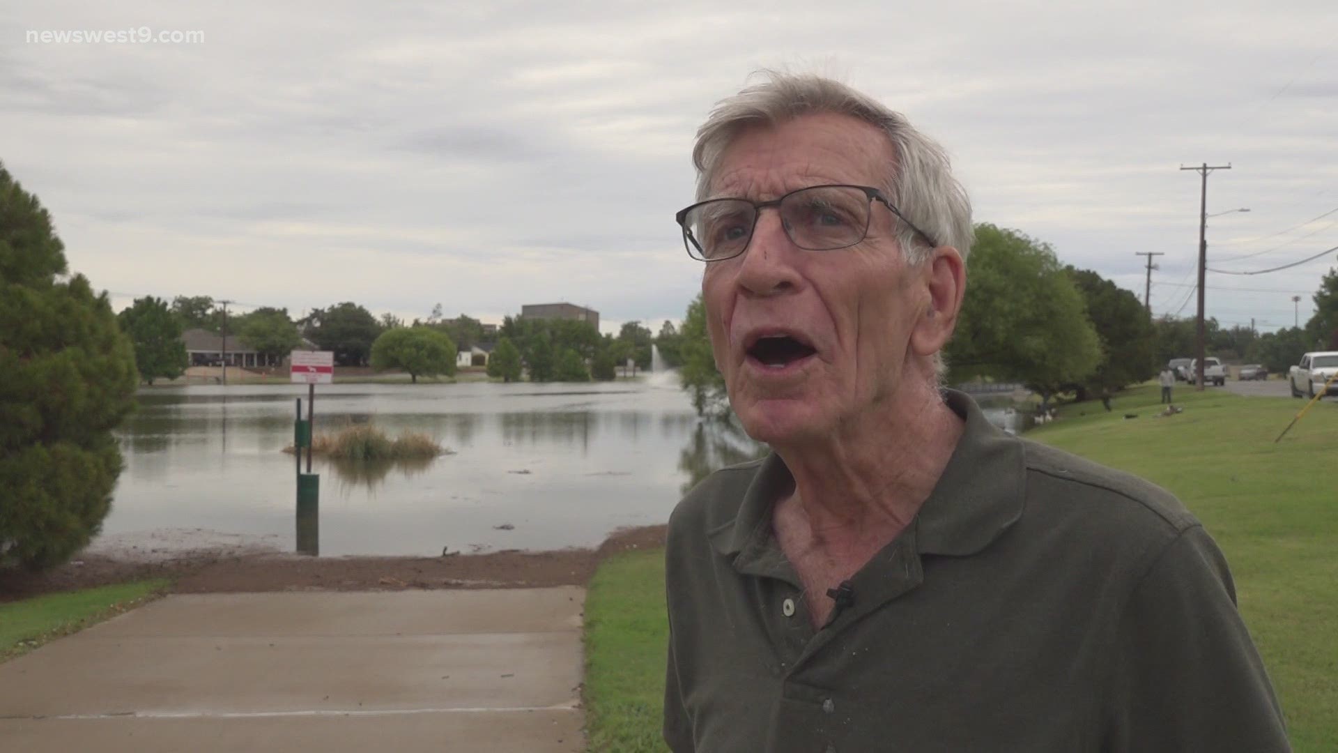 Locals say back in 1968 they had to bring in boats to this area to rescue homeowners who live along the duck pond because of flooding.