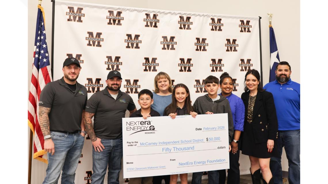 McCamey ISD receives 50-thousand dollars from NextEra Energy to enhance STEM program