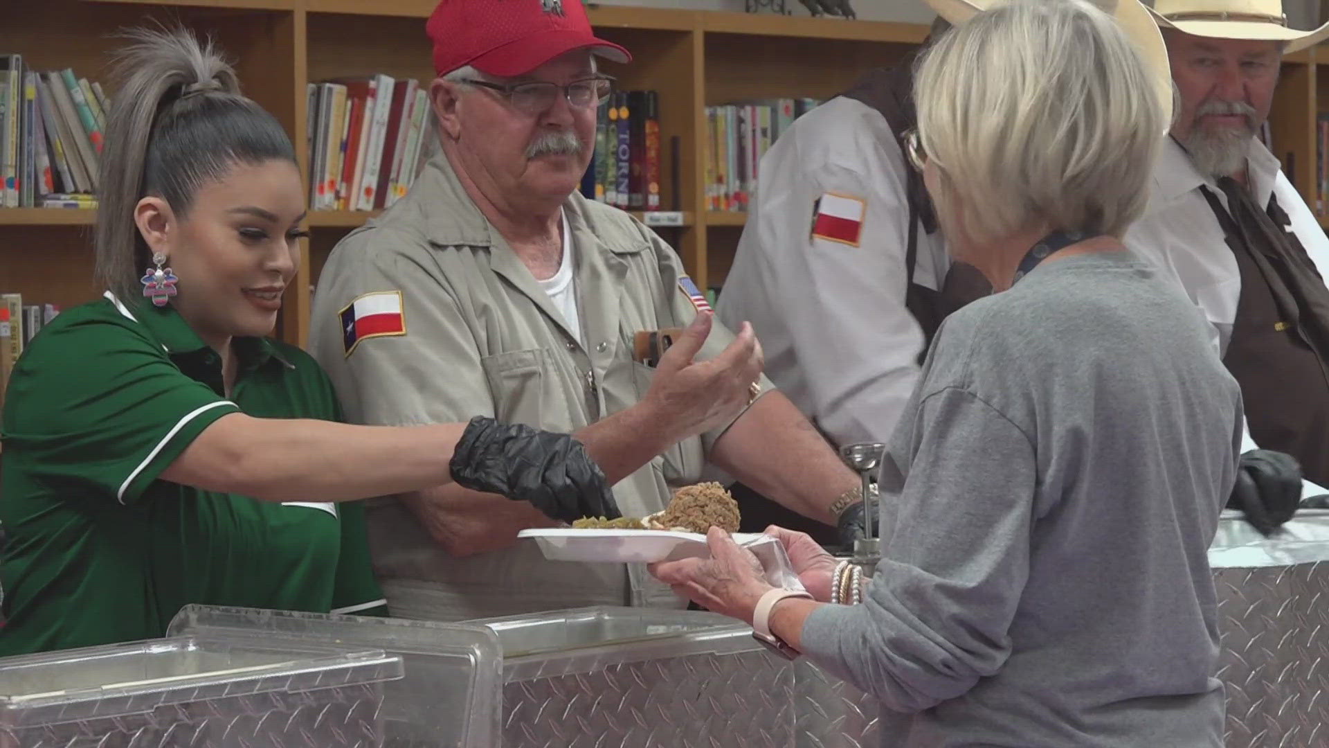 They wanted to show their appreciation to those who help mold the next generation by serving a hot lunch to educators over at Barbar Jordan Elementary in Odessa.