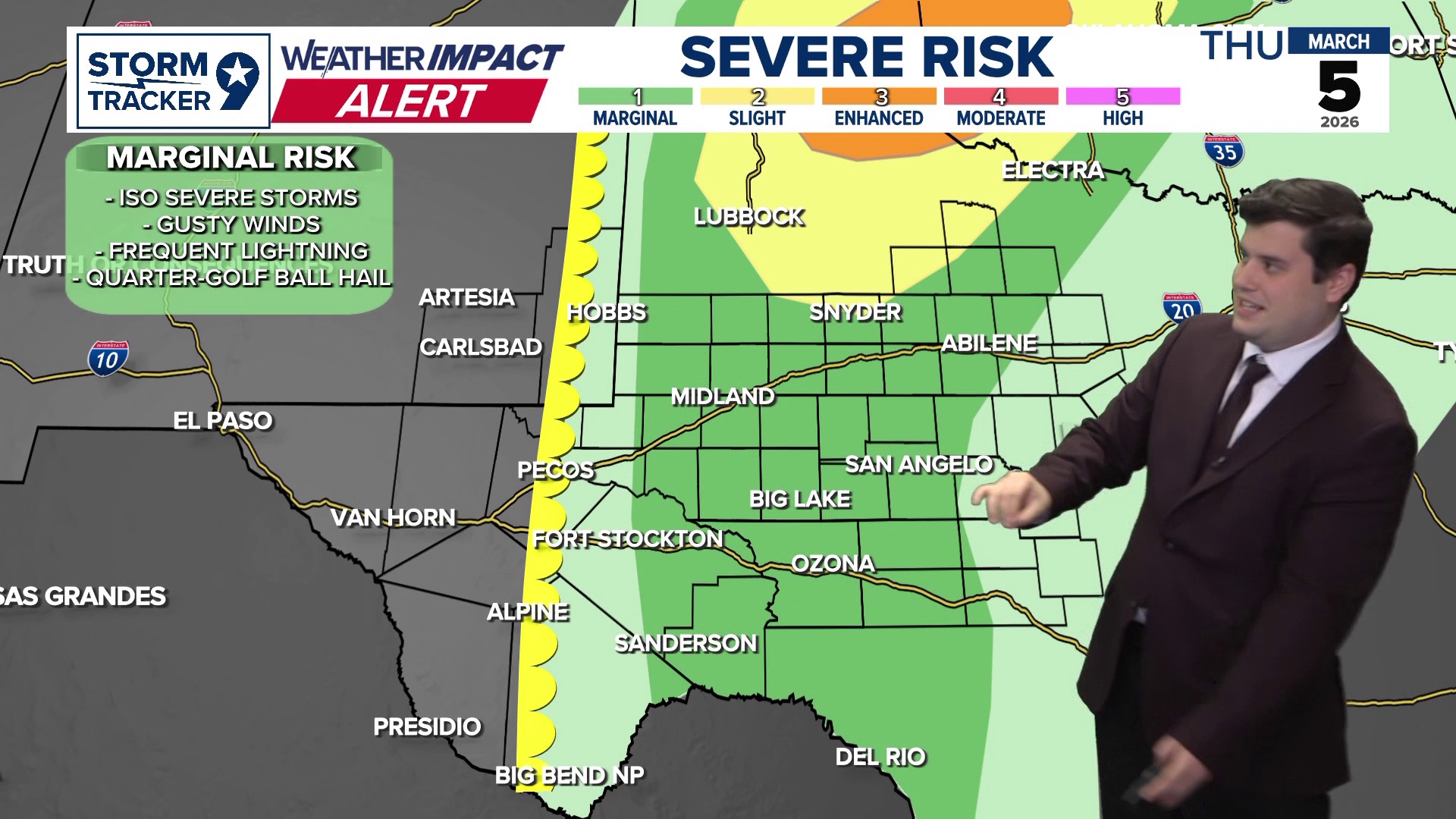 Tracking thunderstorms and fire weather threat across West Texas, New ...