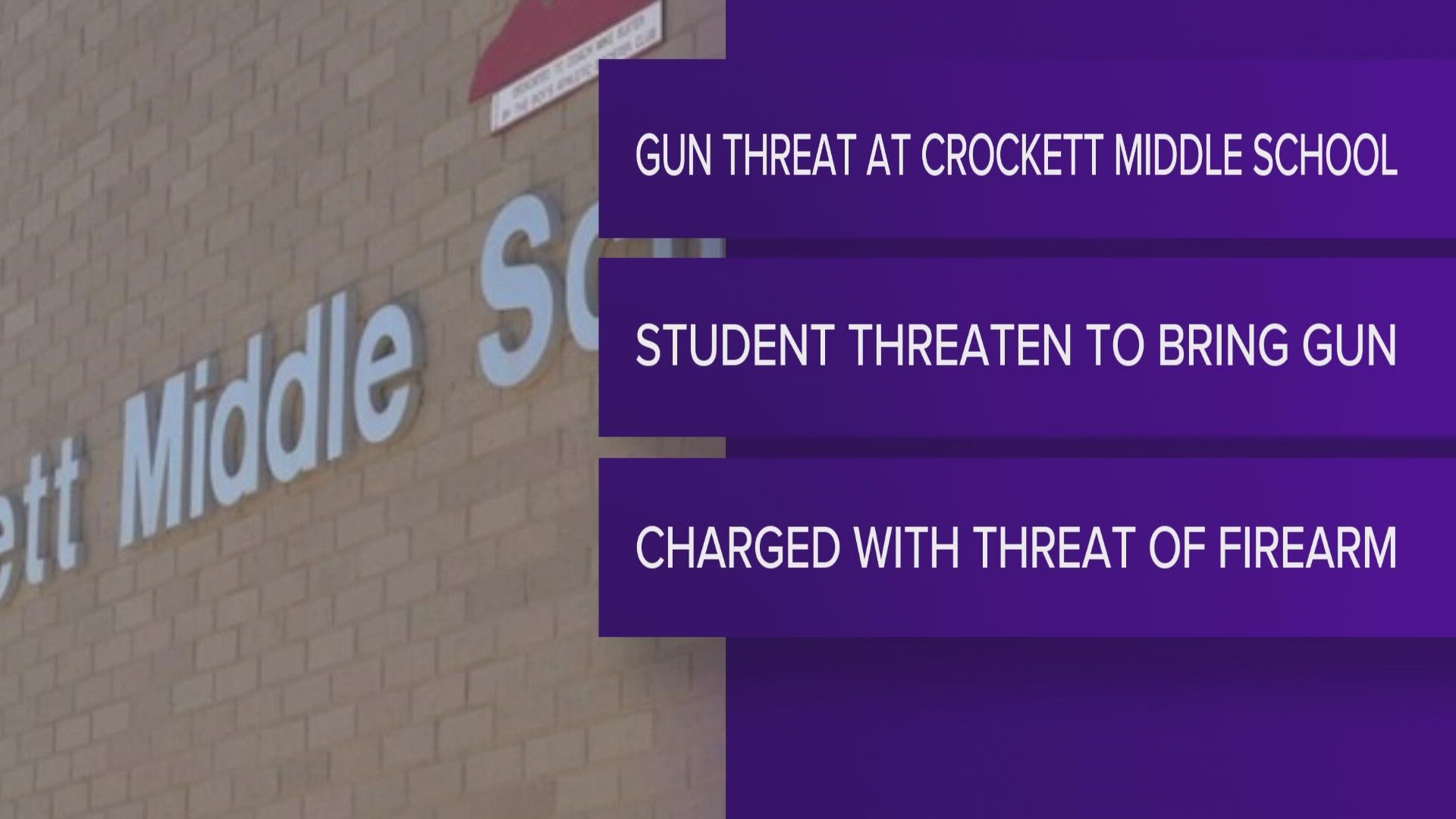 ECISD officers determined the student did not have a weapon, but he is being charged with exhibition or threat of a firearm.