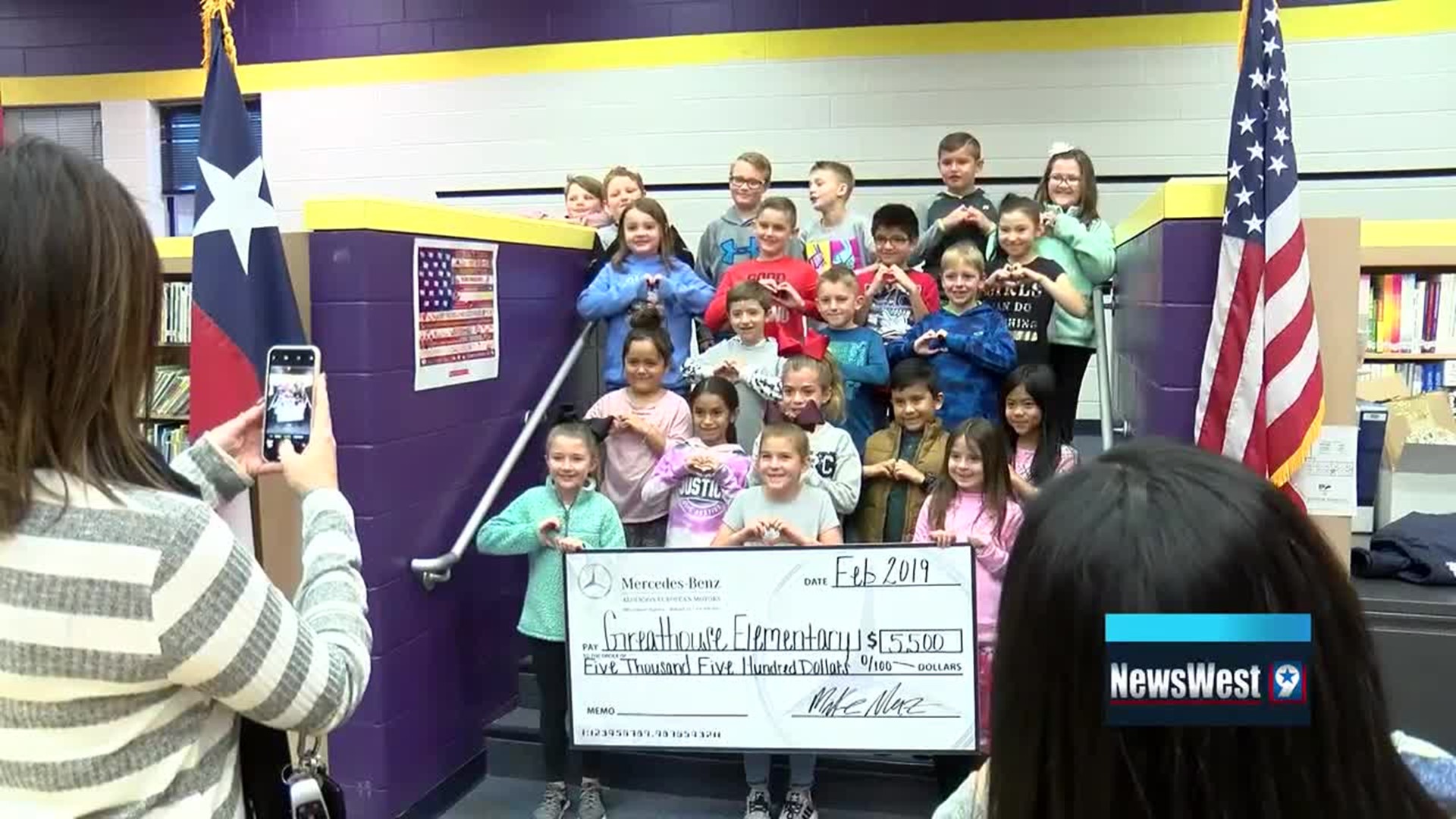 Alderson motors donates $5,500 check to Greathouse Elementary