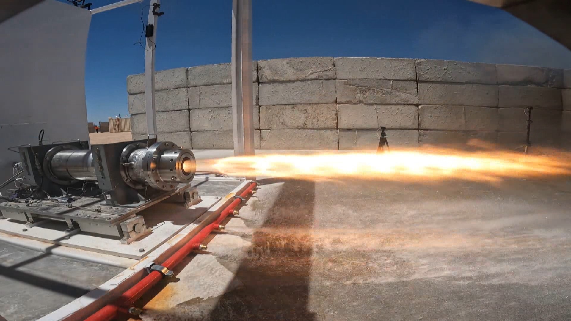 Firehawk broke ground in November 2022. At their testing facility in Midland, they're horizontally testing small and medium-sized rocket engines.