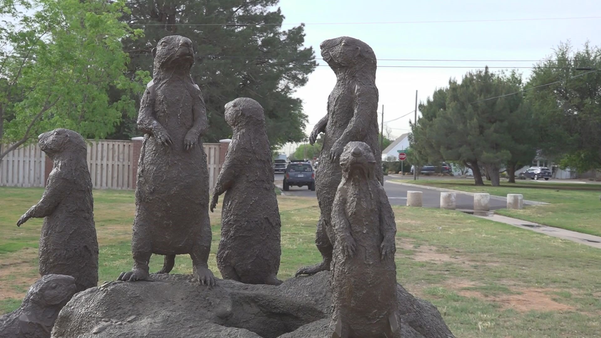 The statue was built by Midland artist Katherine "KT" Taylor. After more than a year of work, the sculpture is far more than just prairie dogs.