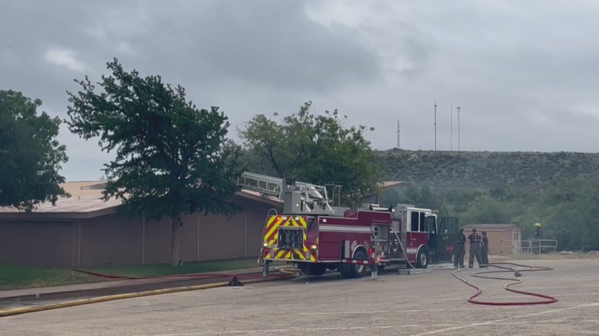 The area around the Community Center will be blocked off and closed to thru traffic following the fire.