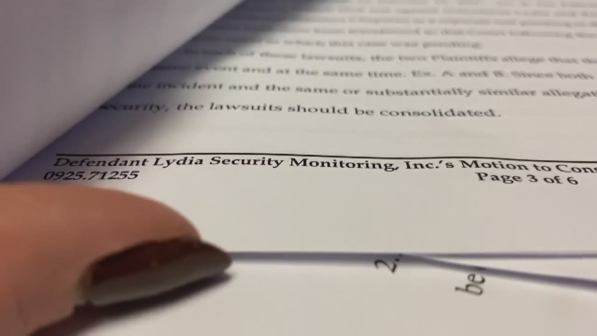 Lydia Security Monitoring filed a motion to compel against the Plaintiff David Wilson for "producing too many documents."